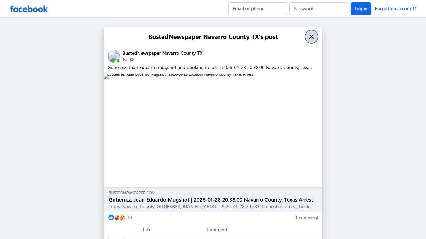 Gutierrez, Juan... - BustedNewspaper Navarro County TX Facebook